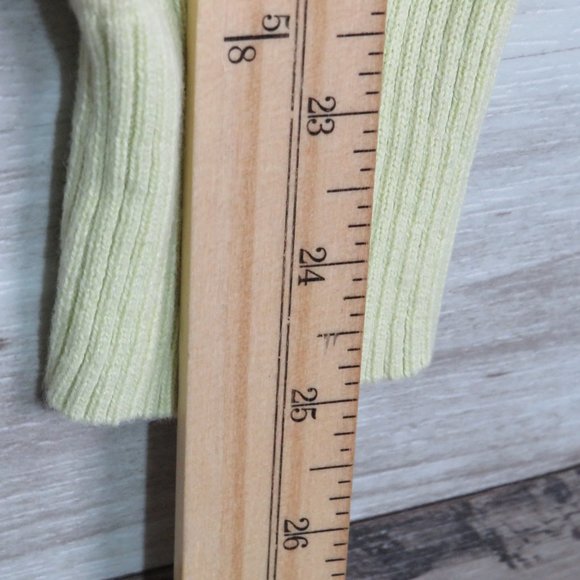 Van Heusen* Women's Long Sleeve Button Down Ribbed Collarless Ballet Neck~ Small - Picture 6 of 13